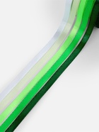 Атласная лента, набор 5 шт., 6 мм, 23±1 м, белая, зелёная - Фото 3