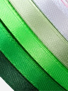 Атласная лента, набор 5 шт., 6 мм, 23±1 м, белая, зелёная - Фото 4