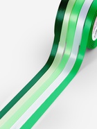 Атласная лента, набор 5 шт., 10 мм, 23±1 м, белая, зелёная - Фото 4