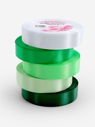 Атласная лента, набор 5 шт., 20 мм, 23±1 м, белая, зелёная - Фото 2