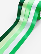 Атласная лента, набор 5 шт., 20 мм, 23±1 м, белая, зелёная 2611795