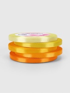 Набор атласных лент, 5 шт., 6 мм, 23±1 м, жёлтый, оранжевый - Фото 2