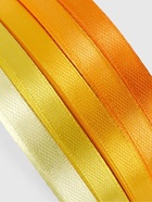 Набор атласных лент, 5 шт., 6 мм, 23±1 м, жёлтый, оранжевый - Фото 4