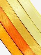 Атласная лента, набор 5 шт., 6 мм, 23±1 м, жёлтый, оранжевый - Фото 4