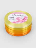 Набор атласных лент, 5 шт., 6 мм, 23±1 м, жёлтый, оранжевый - Фото 5