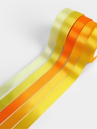 Набор атласных лент, 5 шт., 20 мм, 23±1 м, жёлтый, оранжевый - Фото 3