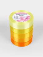 Набор атласных лент, 5 шт., 20 мм, 23±1 м, жёлтый, оранжевый - Фото 5