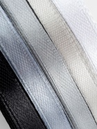 Набор атласных лент, 5 шт., размер 1 ленты: 6 мм × 23 ± 1 м, цвет серый спектр - Фото 3