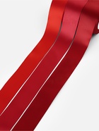 Атласная лента, набор 3 шт., 50 мм, 23±1 м, красная, бордовая - Фото 2