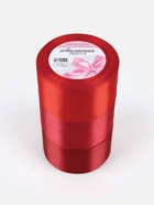 Атласная лента, набор 3 шт., 50 мм, 23±1 м, красная, бордовая - Фото 4