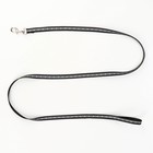 Комплект светоотражающий "Косточки", поводок 1 х 120 см (ОШ 22-34 см ,ОГ 22-34 см) чёрный - Фото 7