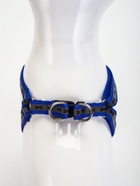 Комплект светоотражающий «Косточки»,поводок 1×120 см,(ОШ 28-36 см, ОГ 28-36 см) синий - Фото 5