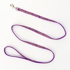 Комплект «Звёздные косточки», ширина 1 см, поводок 120 см, шлейка 23-35 см, фиолетовый - Фото 6