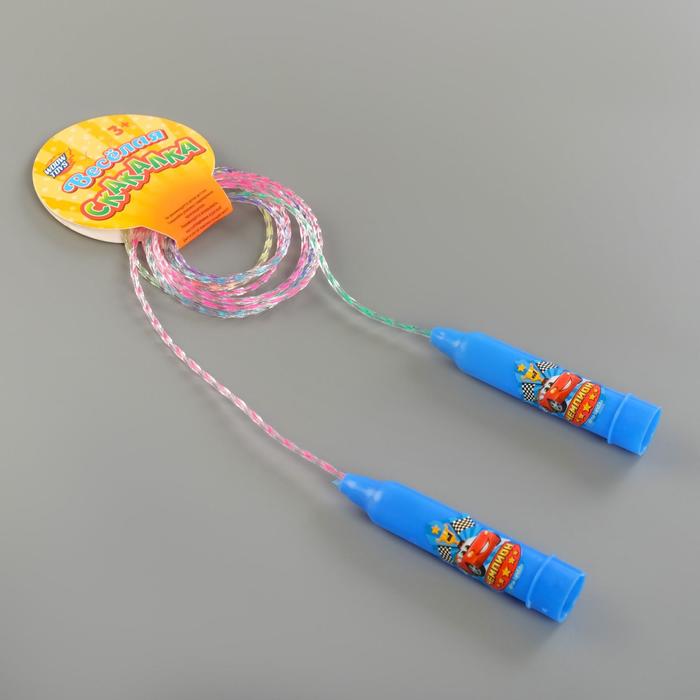 Скакалка детская «Чемпион», цвет синий - Фото 1