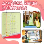 Мат, 64х120х7 см, 1 сложение, цвет красный/жёлтый - фото 20797479