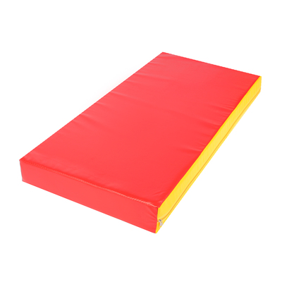 Мат 100 х 50 х 10 см, винилискожа, цвет красный/жёлтый