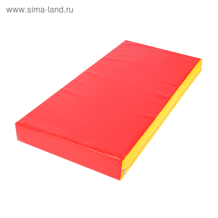 Мат 100 х 50 х 10 см, винилискожа, цвет красный/жёлтый - Фото 1