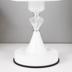 Лампа настольная "Белые цветы" 40W E27 белый 14,5х14,5х31 см RISALUX - Фото 4