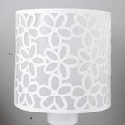 Лампа настольная "Белые цветы" 40W E27 белый 14,5х14,5х31 см RISALUX - Фото 5