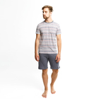 Комплект мужской (футболка, шорты) 16-146-0 (591012) цвет серый меланж, р-р 44 (XS) - Фото 1