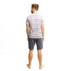 Комплект мужской (футболка, шорты) 16-146-0 (591012) цвет серый меланж, р-р 44 (XS) - Фото 2