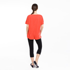 Комплект женский (футболка, бриджи) 1869-16 (372288) цвет красный/чёрный, р-р 50 (XL) - Фото 2