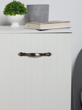 Ручка-скоба мебельная РС123, м/о 128 мм, цвет бронза  (артикул 2388123)  большой выбор товаров оптом и в розницу по низким ценам с доставкой