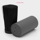 Подставка для ножей с наполнителем Доляна «Серый гранит», 11×11×22 см, цвет серый - Фото 2