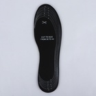 Стельки для обуви, универсальные, р-р RU до 46 (р-р Пр-ля до 46), 29 см, пара, цвет чёрный/серый - Фото 5