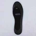 Стельки для обуви, универсальные, р-р RU до 46 (р-р Пр-ля до 46), 29 см, пара, цвет чёрный/серый - Фото 6