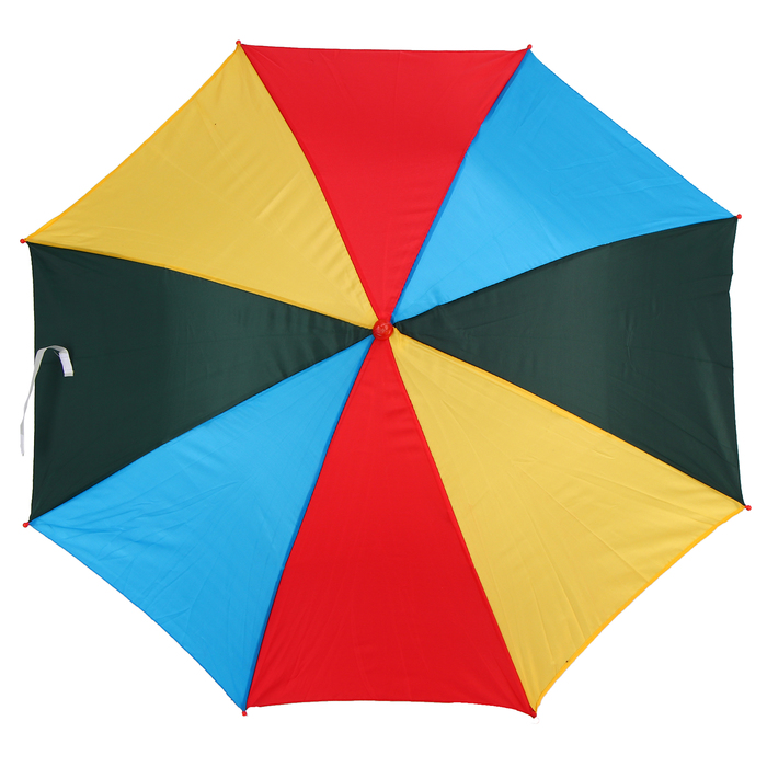 Зонт-трость «Радуга», полуавтоматический, со свистком, R=38см, цвета МИКС - фото 1883351590