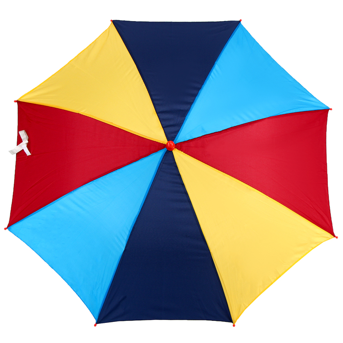 Зонт-трость «Радуга», полуавтоматический, со свистком, R=38см, цвета МИКС - фото 1883351593
