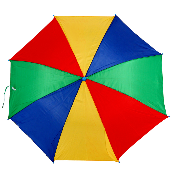 Зонт-трость «Радуга», полуавтоматический, со свистком, R=38см, цвета МИКС - фото 1905458452