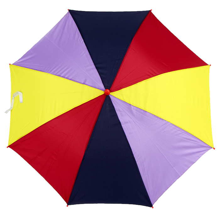 Зонт-трость «Радуга», полуавтоматический, со свистком, R=38см, цвета МИКС - фото 1905458453