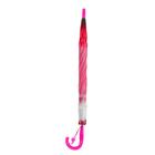 Зонт-трость «Гербера», полуавтоматический, со свистком, R=41см, цвет розовый - Фото 4