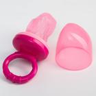 Ниблер для прикорма текстильной сеточкой, цвет розовый - Фото 2