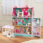 Домик кукольный KidKraft «Особняк Эбби», трёхэтажный, с мебелью - Фото 2