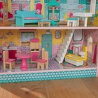Домик кукольный KidKraft «Особняк Эбби», трёхэтажный, с мебелью - Фото 4