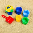 Набор для игры в песке №106: совок, 4 формочки, лейка, МИКС - Фото 8