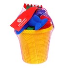 Набор игрушек для песочницы, 7 предметов: ведёрко, 4 формочки для песка, грабли - Фото 8