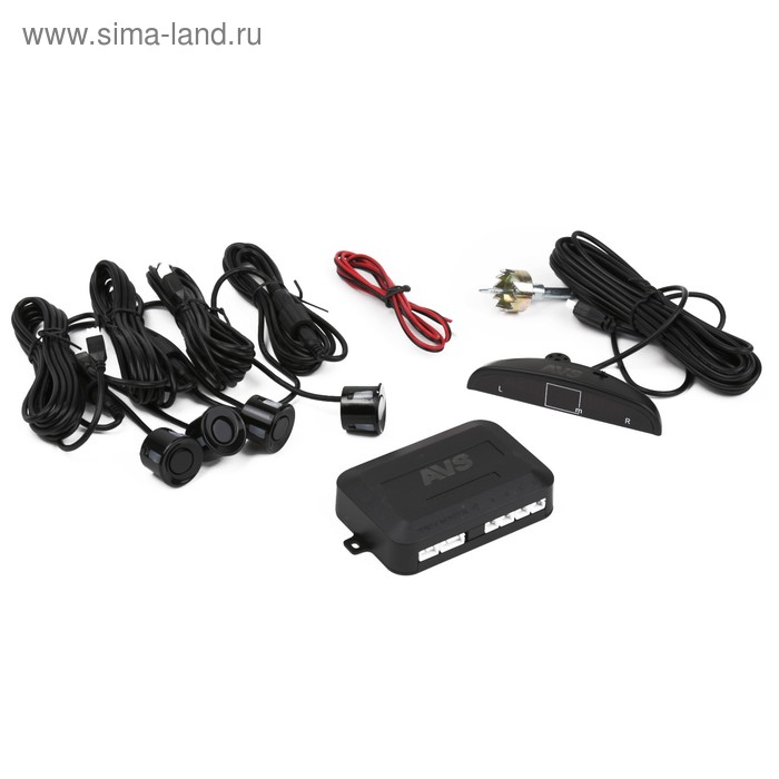 Парктроник AVS, PS-124U, 4 датчика+коннекторы, с цифровым табло - Фото 1
