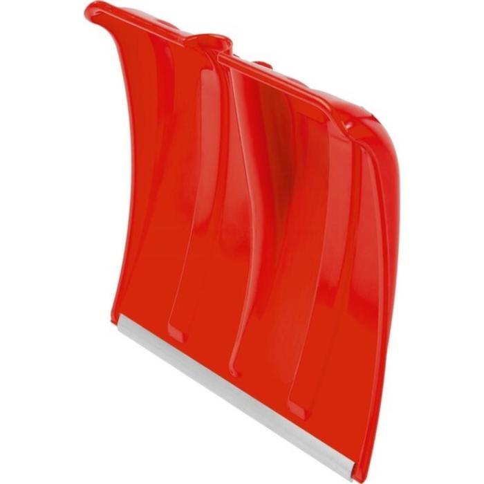 Ковш лопаты пластиковый, 380 × 370 мм, с алюминиевой планкой, без черенка, красный