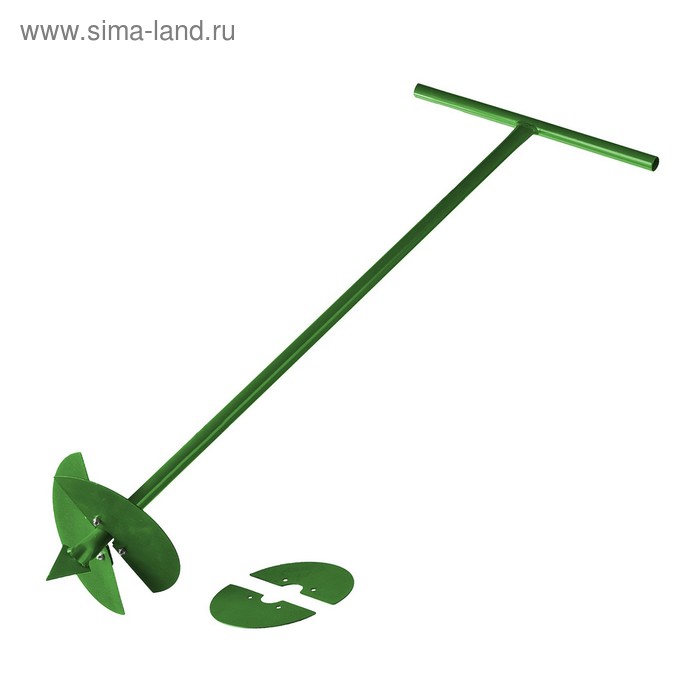 Бур садовый ручной, со сменными ножами: d = 150 мм, d = 200 мм, L = 1 м