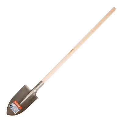 Лопата штыковая, острая, L = 145 см, деревянный черенок, «Титан»