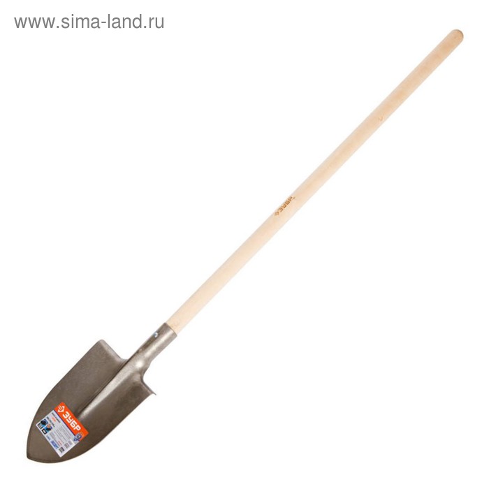 Лопата штыковая, острая, L = 145 см, деревянный черенок, «Титан» - Фото 1