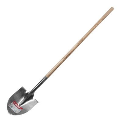 Лопата штыковая, острая, L = 146 см, из нержавеющей стали, деревянный черенок, «ЗУБР Профессионал»