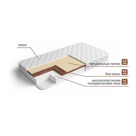 Матрас «‎Эко Торта 2»‎, размер 120х200 см, высота 21 см, трикотаж
