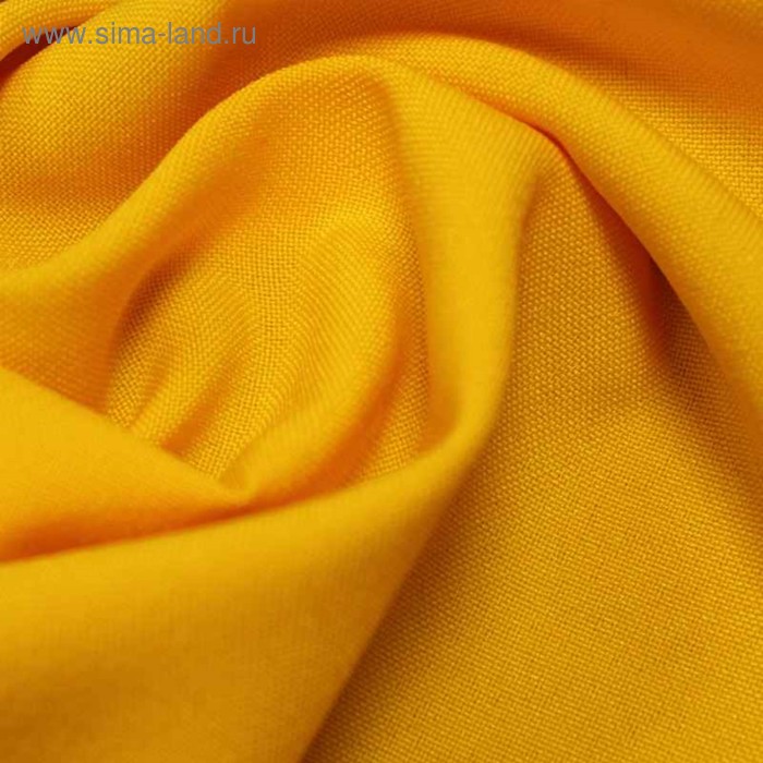 Ткань костюмная габардин, ширина 150 см, цвет жёлтый 26 - Фото 1