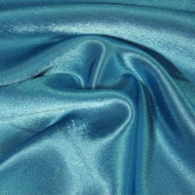 Ткань плательная, креп - сатин, ширина 150 см, цвет бирюза