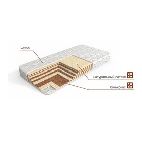 Матрас «Торта Люкс», размер 80х190 см, высота 18 см, чехол хлопок